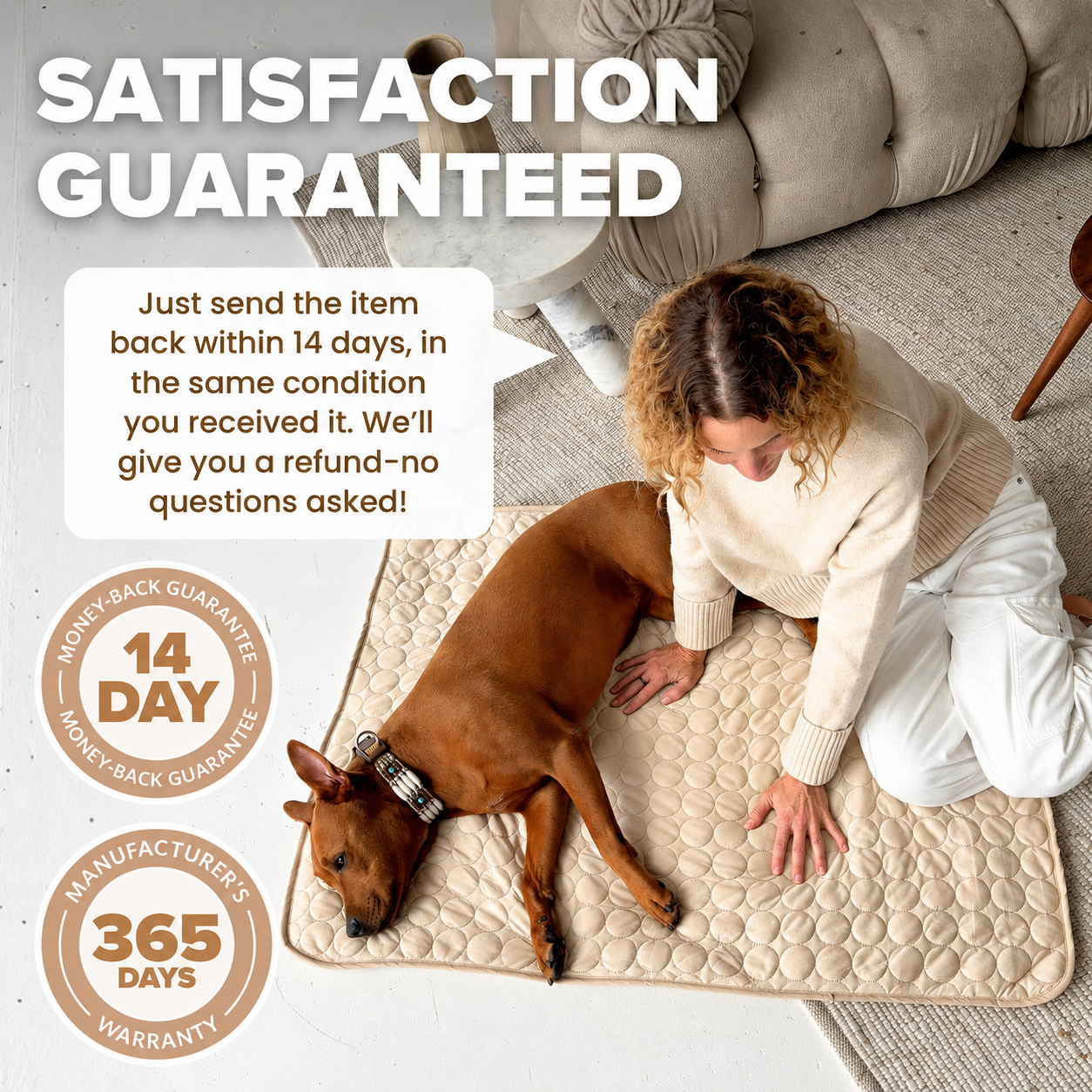 Dog Cooling Mat for Summer | Cooling Pet Mat for Dogs